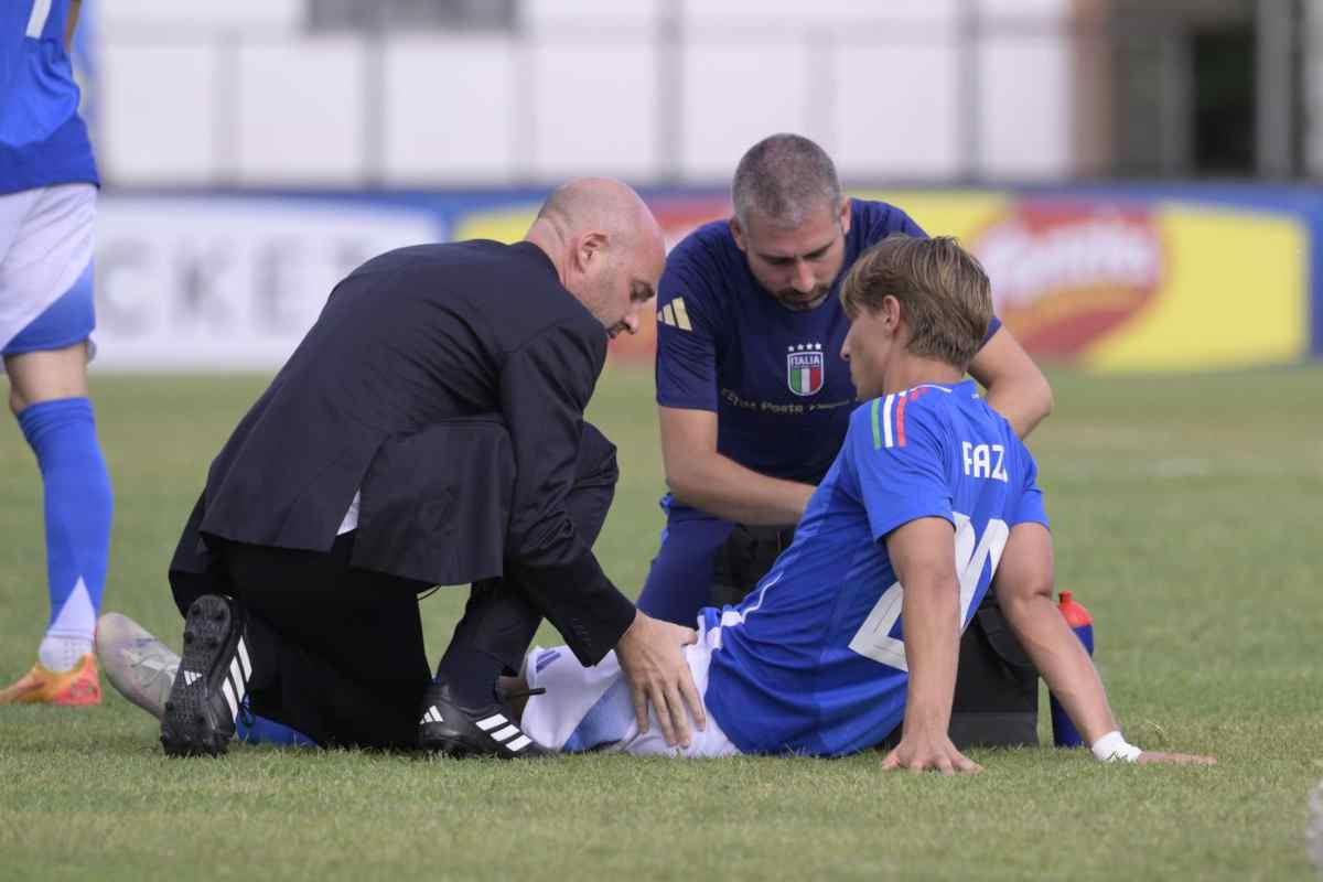 Jacopo Fazzini, infortunio in Nazionale