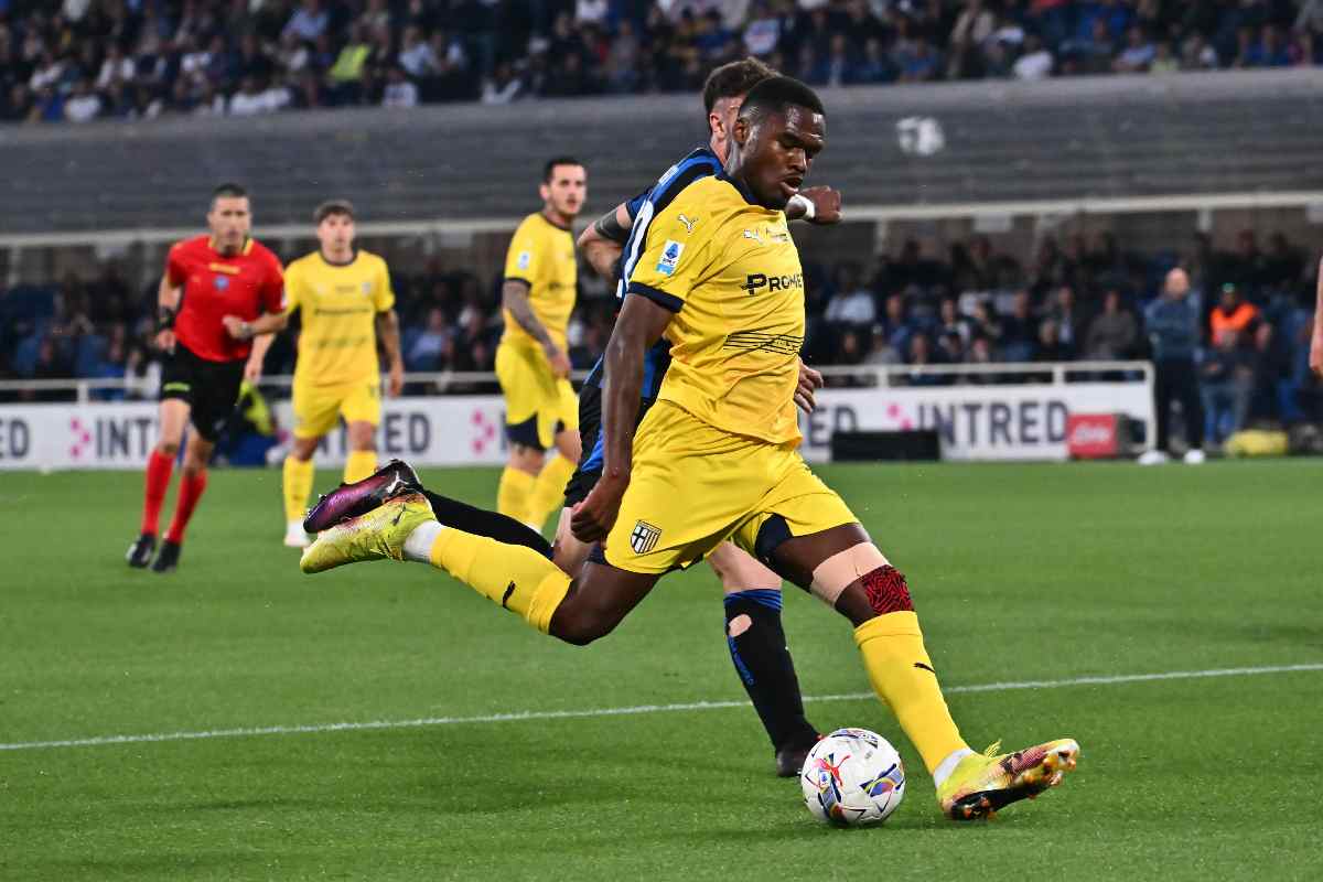 Bonny in azione con il Parma