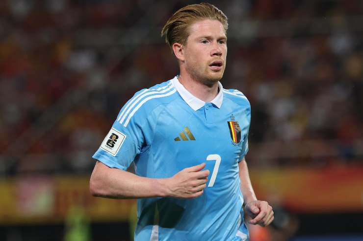 Kevin De Bruyne con la maglia del Belgio