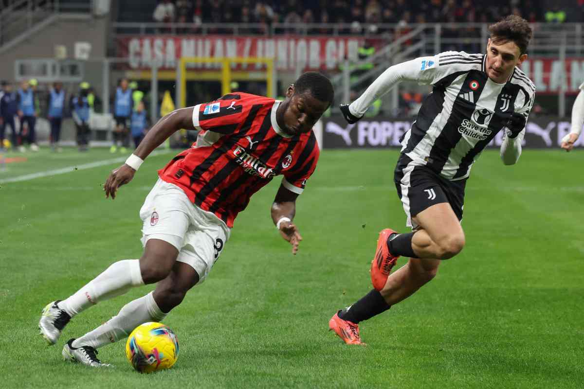 Yunus Musah in azione contro la Juve
