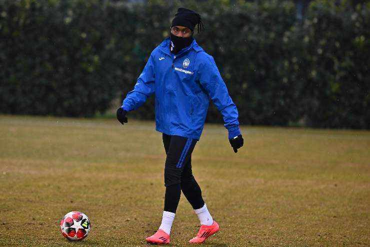 Ademola Lookman in allenamento