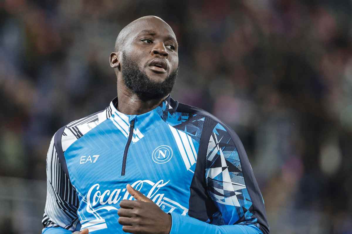 Romelu Lukaku in primo piano
