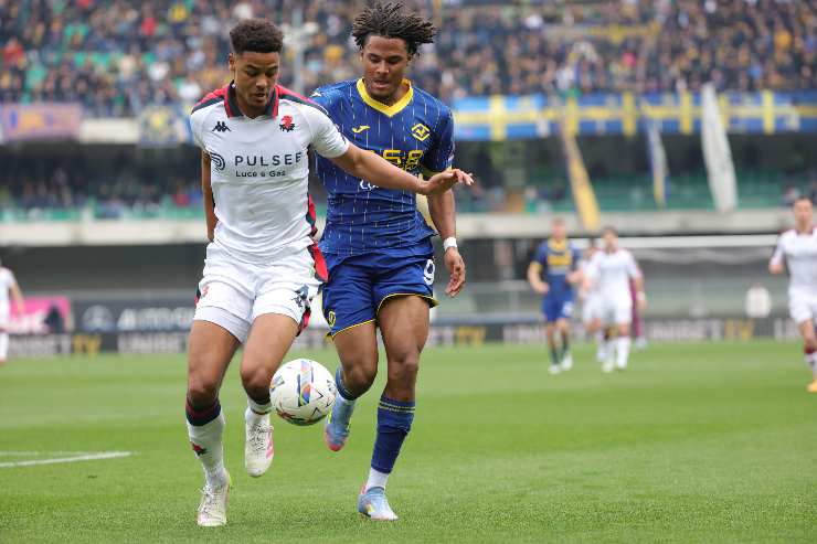 Koni De Winter in azione con il Genoa