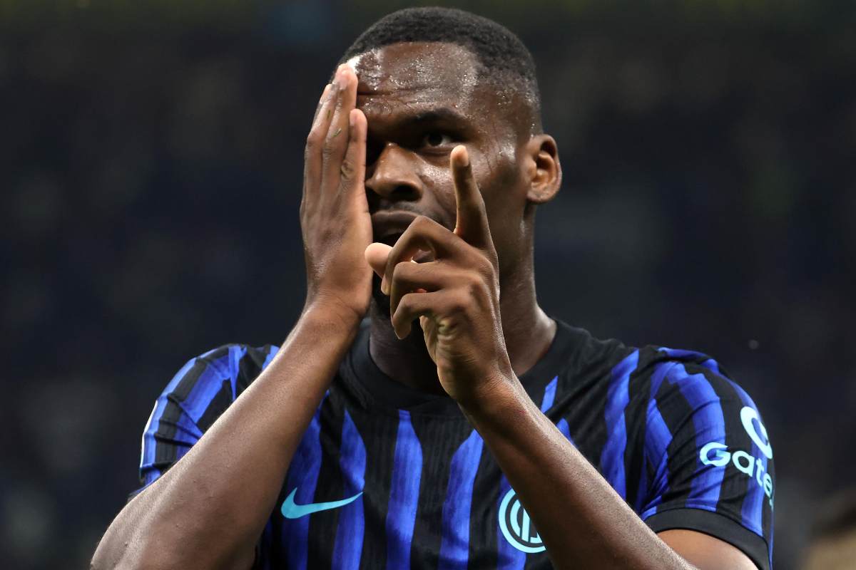 Bonny esulta dopo il gol