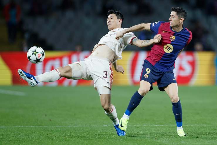 Kim Min-Jae contro il Barcellona